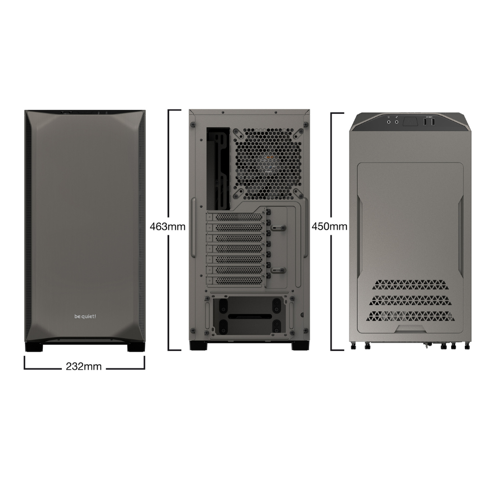 be quiet! Pure Base 500 Window Metallic Gray